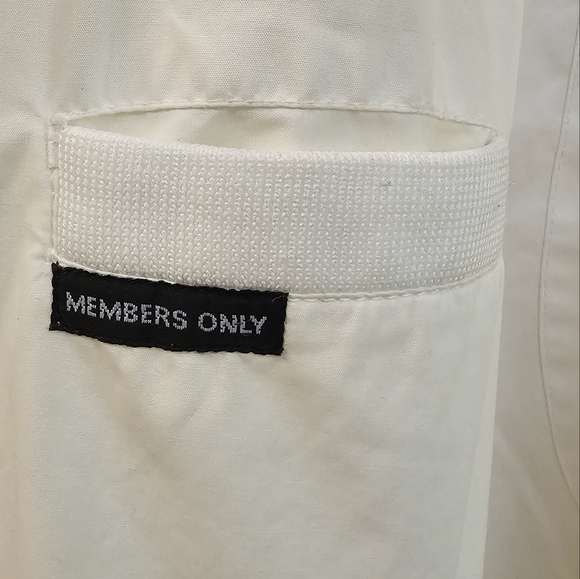 Vintage Off-white Members Only Wind Breaker Jacket 44L Men or Women - Picture 4 of 14